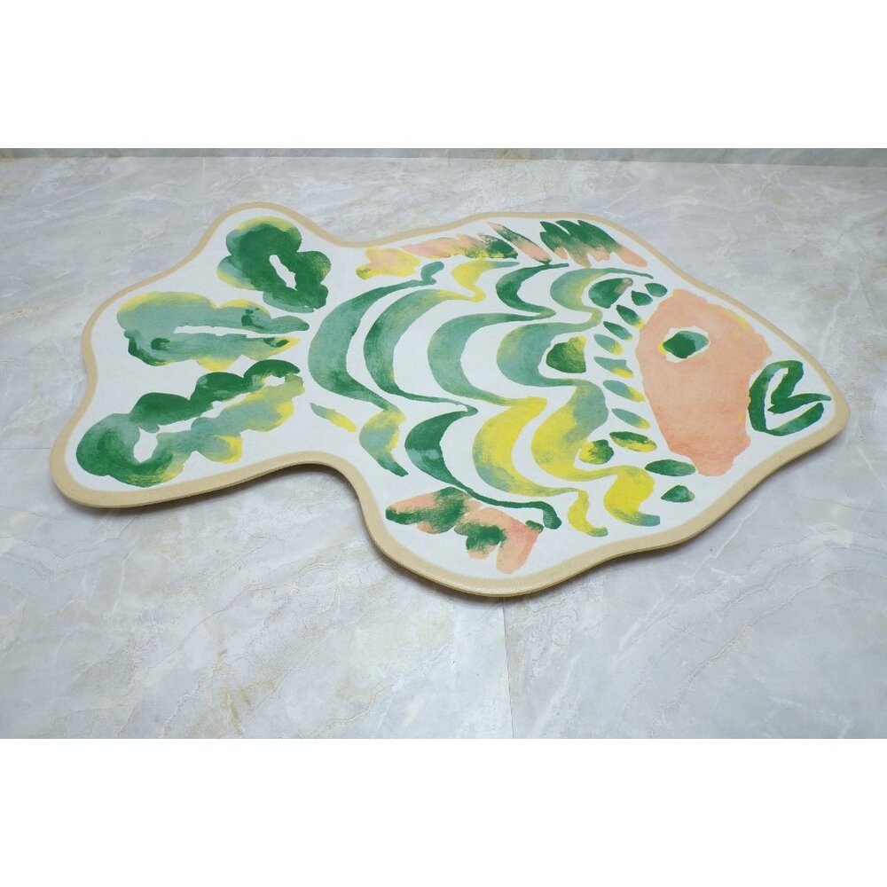 Threshold Platter Fish Serving Coastal 17" Figural Multicolor Melamine